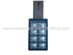 stainless metal dome membrane switches