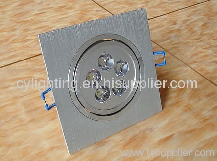 5W Aluminum Die-cast 120mm×120mm×70mm Square LED Down Lights