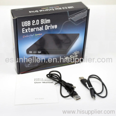 USB2.0 Portable Slim External DVDRW/Combo Colorful UV series