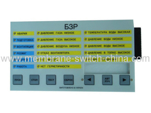 LED membrane switch for indusrial equipment