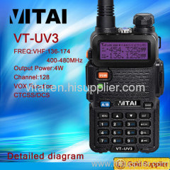 Cheap Dual Band Ham HF Radio Transceiver VT-UV3 (4 Watt 128 channels)