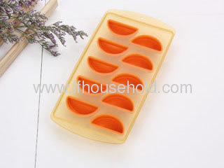 orange ice cube tray