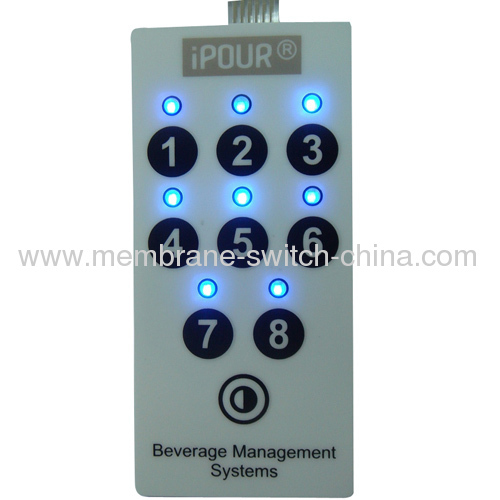 Six LED Membrane Switches