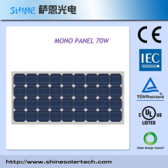 70W MONO CRYSTALLINE SOLAR PANEL