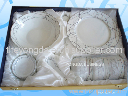 fine bone china 29 pieces dinnerware, dinner set