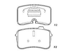 AUDI 200 front brake pad sets