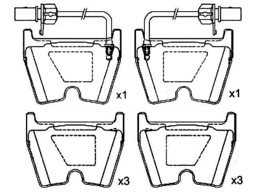 AUDI A6 front brake pads