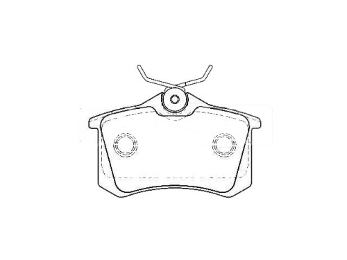 CITROEN BERLINGO C8 rear brake pad sets