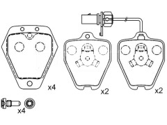 AUDI A6 front brakes pads