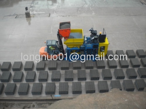 mobile concrete block machine