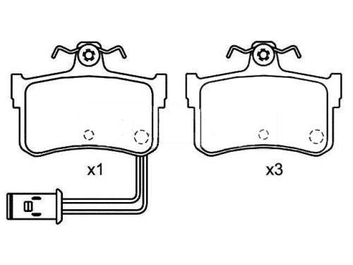 Front Brake Pad Set for HONDA,ROVER OEM 43022-SG9-V00