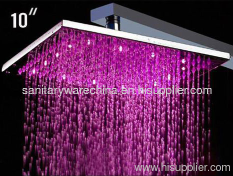 Romantic 4 Color LED Light Rain Shower Heads Supplier