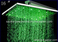 New Design Durable Led 3 Color Rain Fall Shower Heads