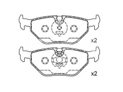 Rear Brake Pad Set for BMW Z1 OE 34211161455