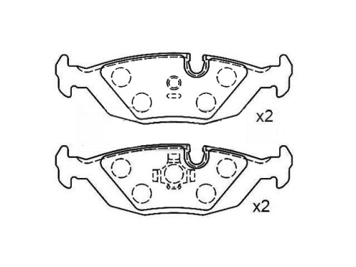 brakes pads BMW 5 (E28) 34211156746 34211153196