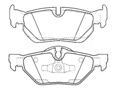 BMW 3 Convertible rear brake pad set