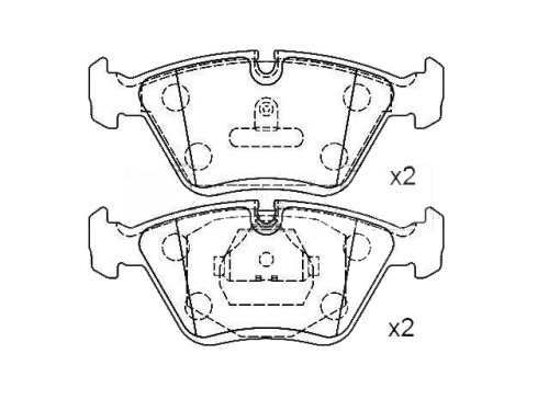 AUDI 100 Avant Front Brake Pad Set