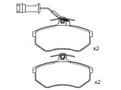 Front Brake pad sets AUDI 80