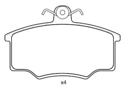 Front Brake Pad Set for AUDI COUPE OEM 323 215 901 E