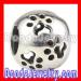 Silver european Paw Print Charm