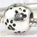 Silver european Paw Print Charm