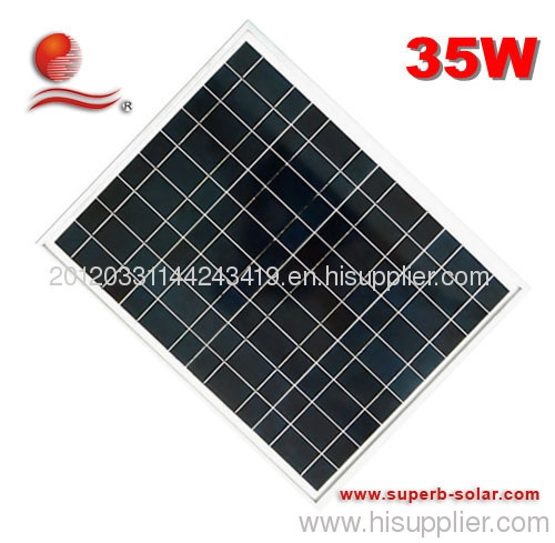 35W high -efficient polycrstalline 30W solar panel