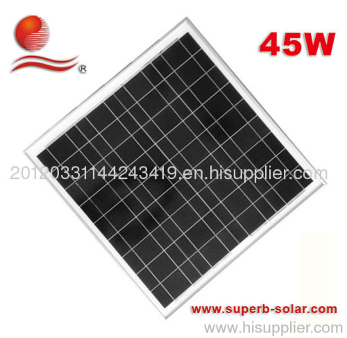 45W high -efficient polycrstalline solar panel
