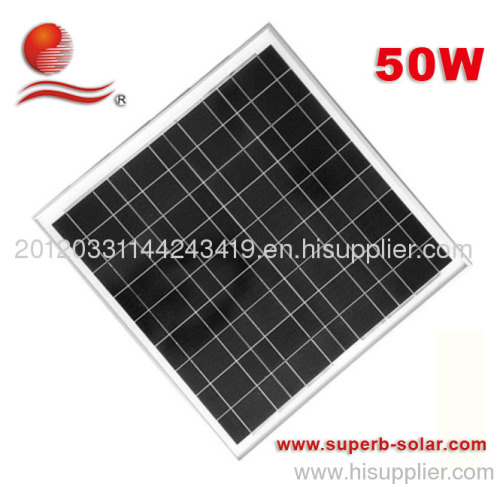 50W high -efficient polycrstalline solar panel