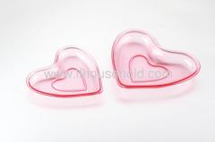 heart plates candy plates