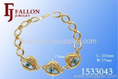 Dubai Evil Eye Golden Bracelet 1533043