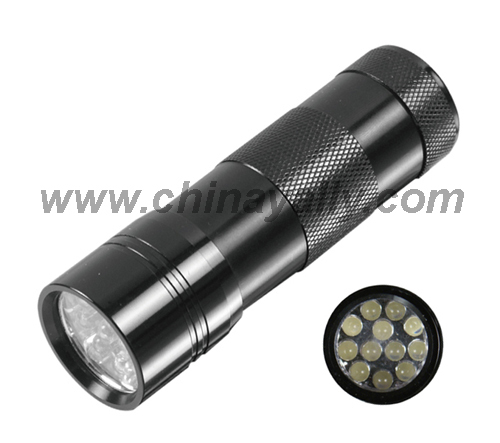 Aluminum 12 LED flashlights