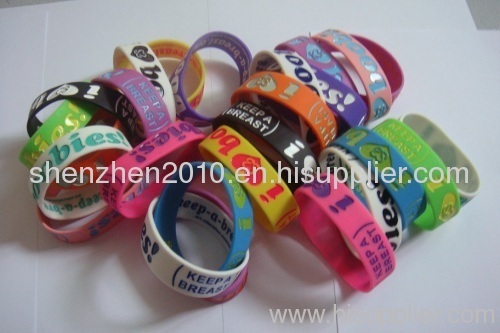 silicone i love boobies bracelet ,keep a breast bracelet ,boobies wristbands