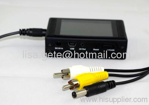 Mini digital audio video recorder for covert security service