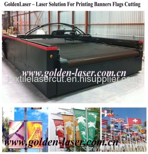 Flag Banners Laser Cutting Flatbed Machine