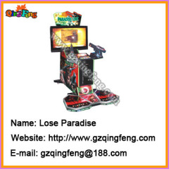 Simulator shooting game machine