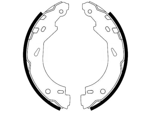 SMART FORTWO rear brake shoes 4514230008