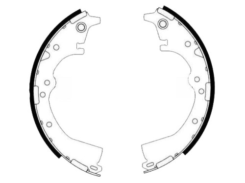 TOYOTA HILUX drum brake shoes 04495-28040