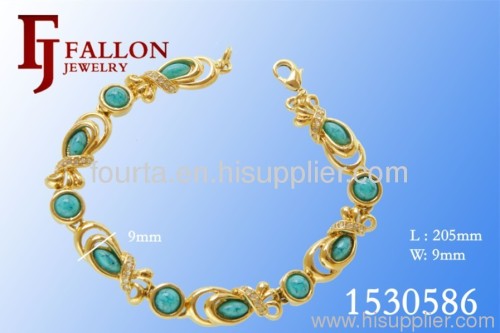 fake gold turquoise bracelet