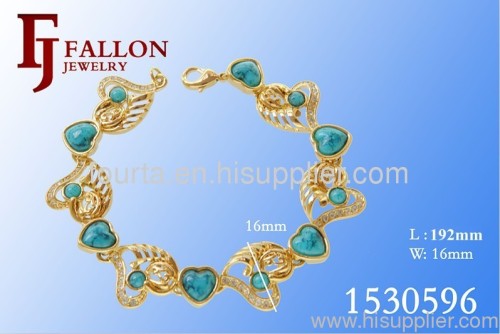 18K gold turquoise cuff bracelet jewelry