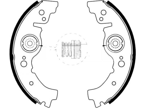 21033502081 rear brake shoe sets LADA