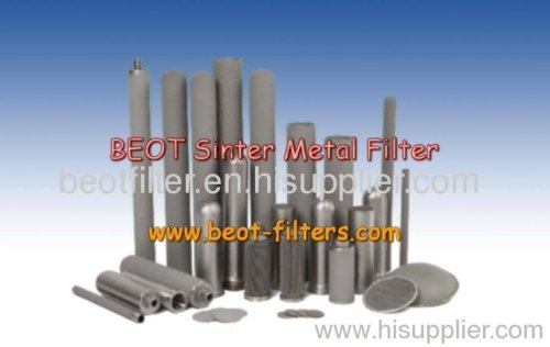 porous metal filter element