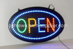 led open sign; oval led open sign; led sign