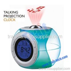 Sound Controlled Backlight and Projection Display Sensor Talking Projection Clock