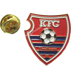 Football enamel badge