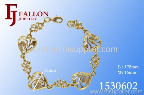 18K Gold Zircon Bracelets Jewelry