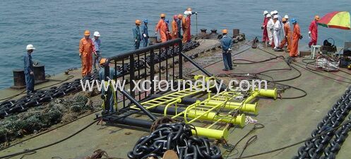 marine type anchor chain cleaning machine