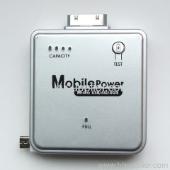 2200mah dual emergency charger for iphone and blackberry