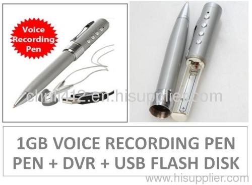 Voice recording pen, pen voice recorder