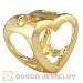 Cheap european Gold Heart Charm Wholesale