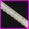 18K Mens Gold Plated Bangle Bracelet 2510067